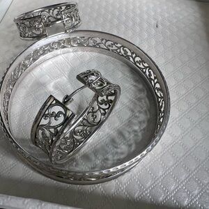 Sterling Silver 925 Bracelet and matching earrings